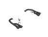 MBRP S7281BLK 2024 Ford Mustang GT 5.0L 2.5in Dual Rear Axle-Black Tips - Black-Coated Aluminized Steel