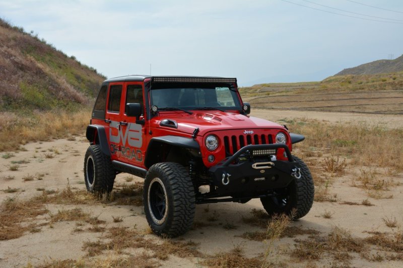 DV8 Offroad HDMB07-02 07-18 Jeep Wrangler JK Metal Heat Dispersion Hood - Primer Black