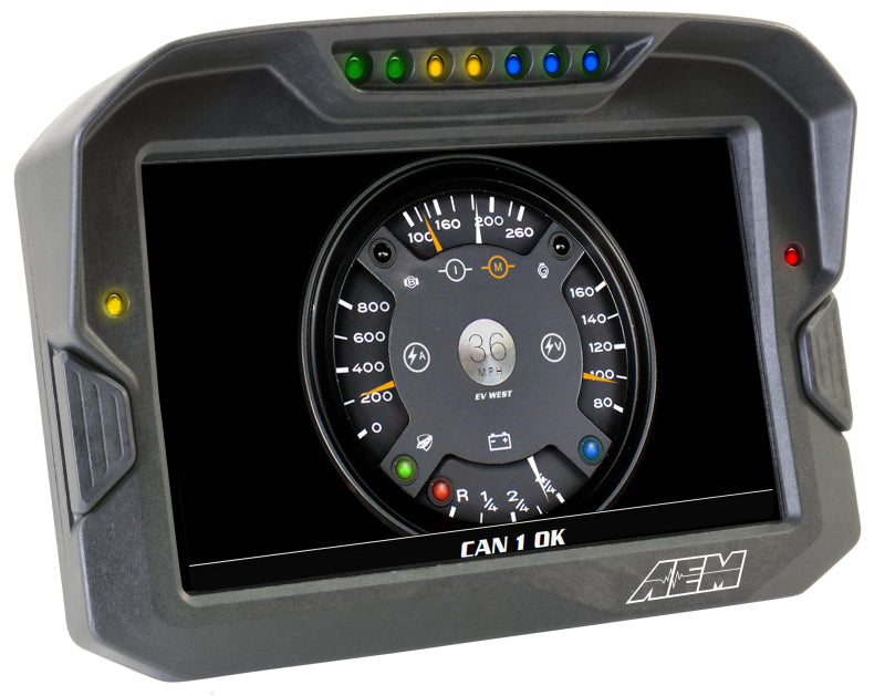 AEM 30-5703 CD-7 Logging GPS Enabled Race Dash Carbon Fiber Digital Display w/o VDM (CAN Input Only)