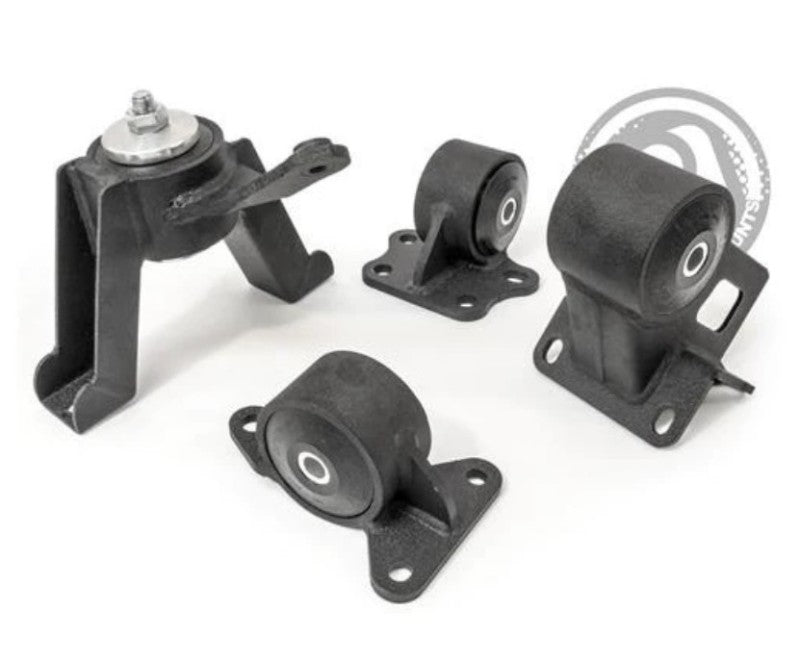 Innovative Mounts 60550-75A Innovative 00-05 Toyota MR2 Spyder 1ZZ Black Steel Mounts 75A Bushings