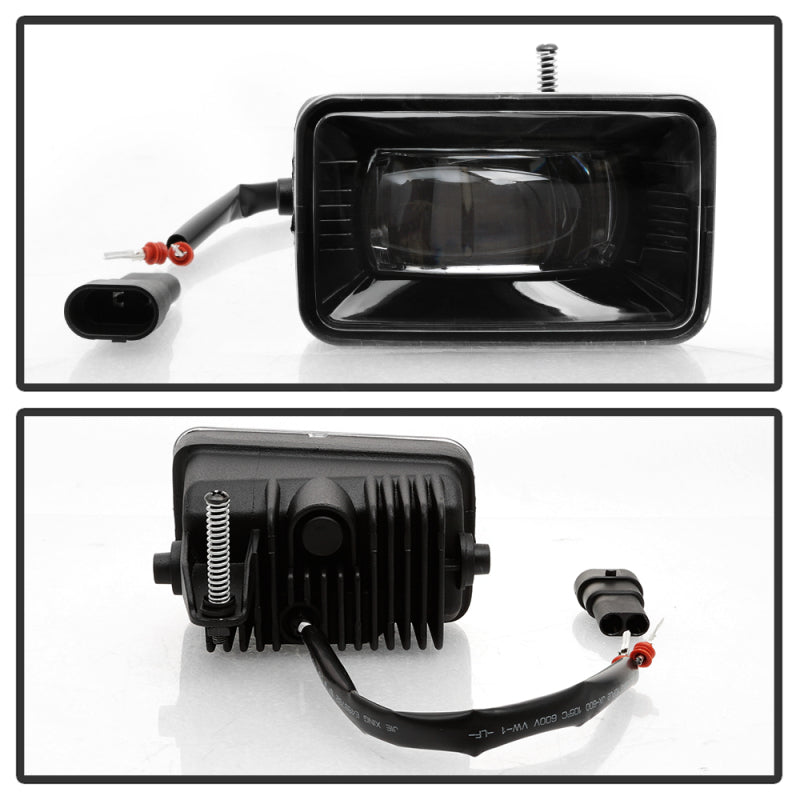 SPYDER 9043277 Spyder 15-18 Ford F-150 / 17-18 Ford F-250/F-350 Full LED Fog Lights - w/o Switch (FL-LED-PRO-4)
