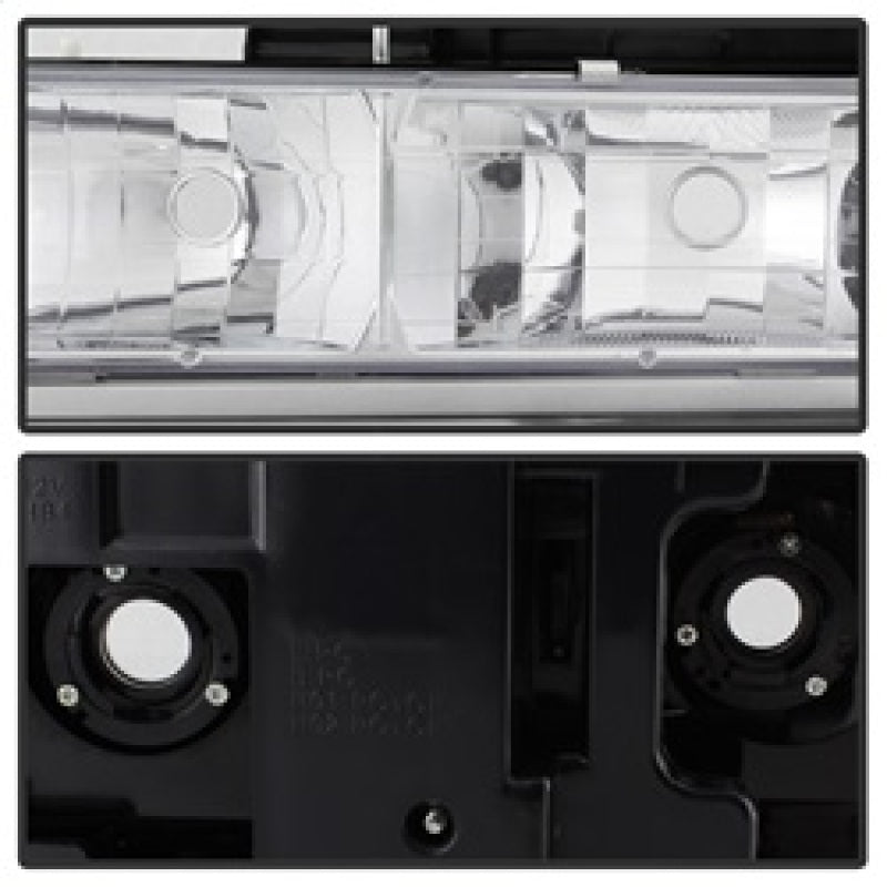 SPYDER 5069535 Xtune Chevy Suburban 94-98 Headlights w/ Corner & Parking Lights 8pcs Chrome HD-JH-CCK88-AM-C-SET