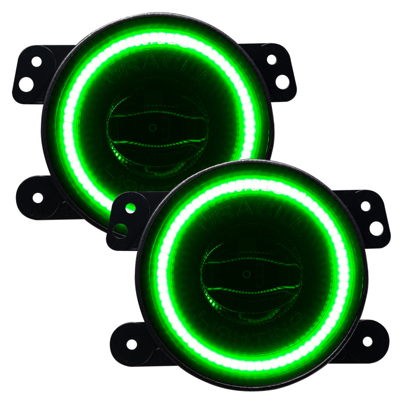 ORACLE Lighting 5846-332 Oracle Jeep Wrangler JK/JL/JT High Performance W LED Fog Lights - ColorSHIFT - Dynamic