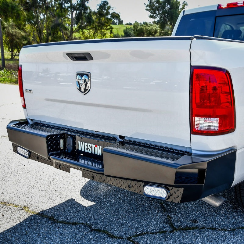 Westin 58-341175 09-18 RAM 1500 HDX Bandit Rear Bumper - Black
