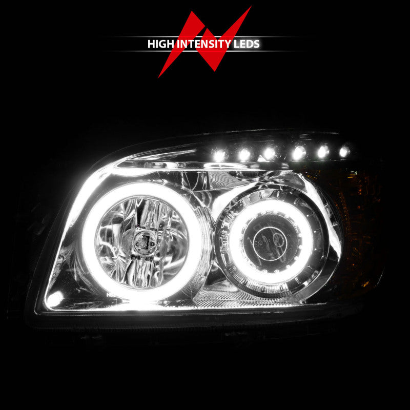 ANZO 111121 2006-2008 Toyota Rav4 Projector Headlights w/ Halo Chrome (CCFL)