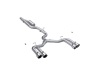 MBRP S4620304 22-24 Audi S3 2.0L Armor Pro T304 SS 3in Cat-Back Quad Split Rear Exhaust - Valve Delete