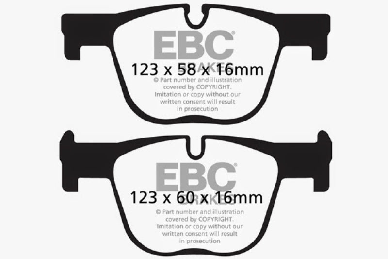 EBC DP42131R 12+ BMW 335 3.0 Turbo (F30) Yellowstuff Rear Brake Pads