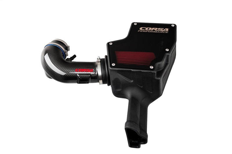 CORSA Performance 44007D Corsa 2018-2023 Ford Mustang GT 5.0L V8 Carbon Fiber Air Intake w/ DryTech Filter