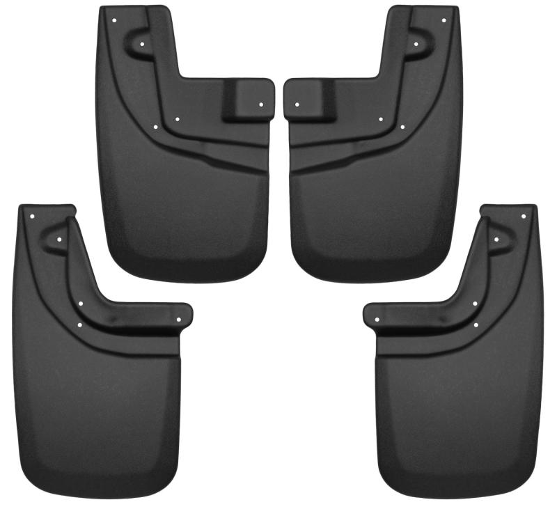 Husky Liners 56936 05-15 Toyota Tacoma w/ OEM Fender Flares Front and Rear Mud Guards - Black