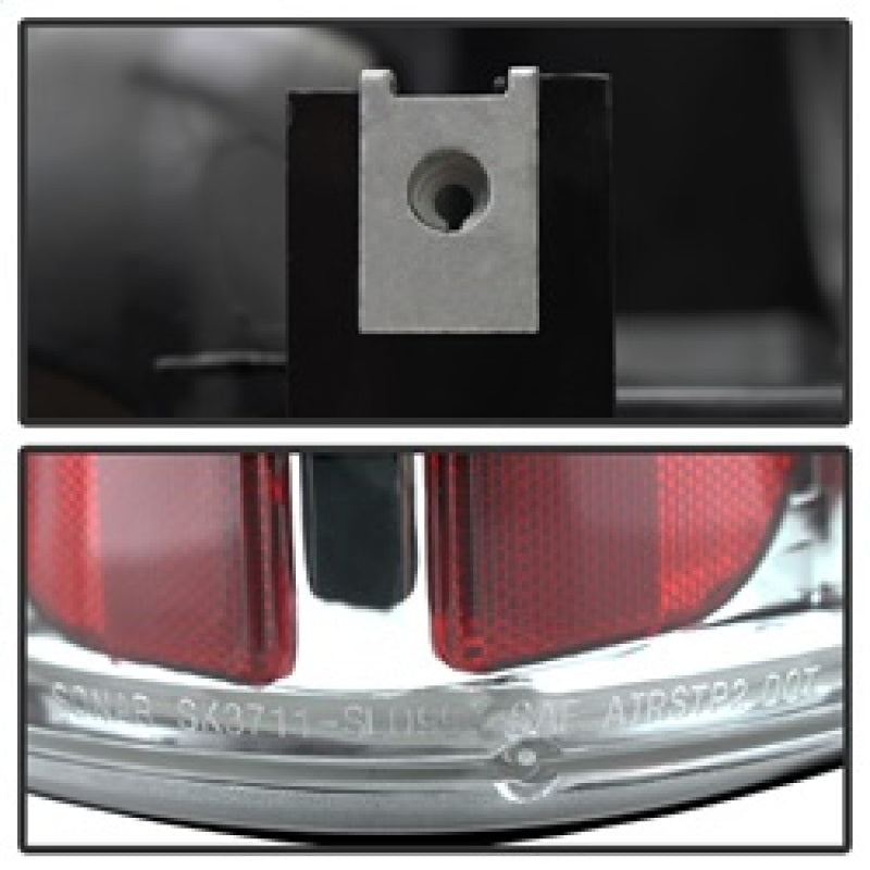 SPYDER 5001993 Spyder Chevy Silverado 1500/2500 99-02 (Not Stepside) Euro Style Tail Lights Chrm ALT-YD-CS99-C