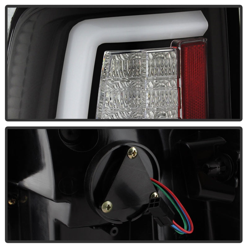 SPYDER 5084057 Spyder Dodge RAM 2013-2014 Light Bar LED Tail Lights - Black ALT-YD-DRAM13V2-LED-BK