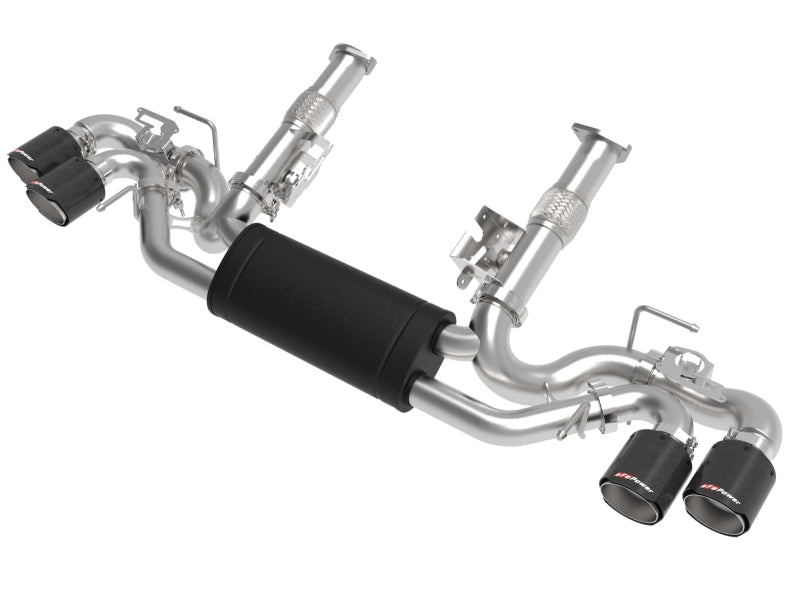 aFe 49-34124-C MACH Force-Xp 3in to 2-1/2in 304SS Cat-Back 2020 Chevy Corvette (C8) 6.2L - Carbon Fiber Tip