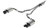 Borla 140981CFBA 2024 Ford Mustang 2.3L Ecoboost S-Type Catback Exhaust CF BA w/ Quad Tips - Non-Active