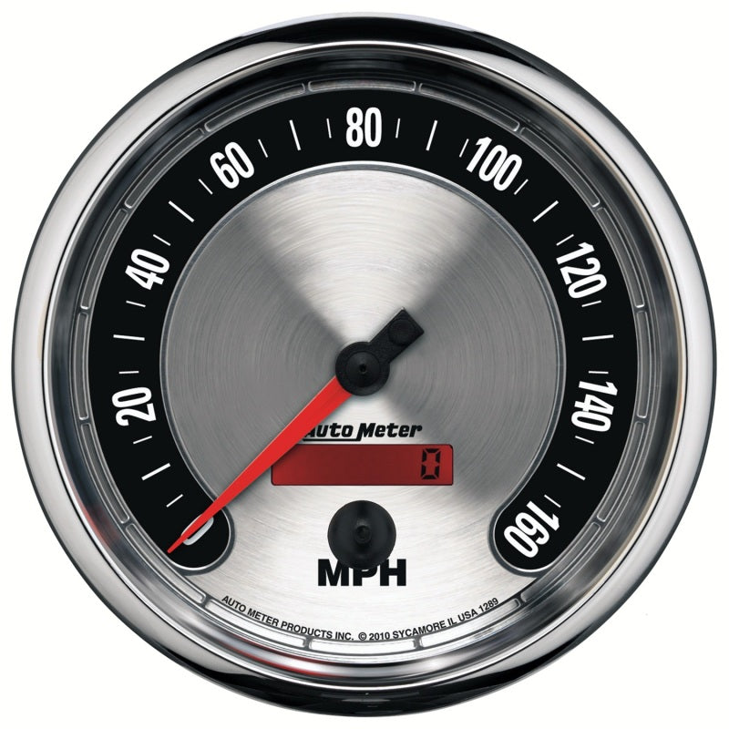 AutoMeter 1289 Autometer American Muscle 5in 160 MPH Electric Programmable Speedometer