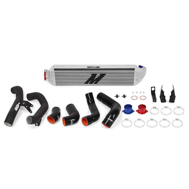 Mishimoto MMINT-CIV-16KSLWBK 2016+ Honda Civic 1.5T / 2017+ Honda Civic Si Silver Intercooler Kit w/Black Pipes