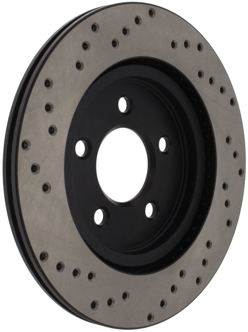 Stoptech 128.61087L StopTech 05-10 Ford Mustang V6/4.0L / GT V8/4.6L Cross Drilled Left Rear Rotor