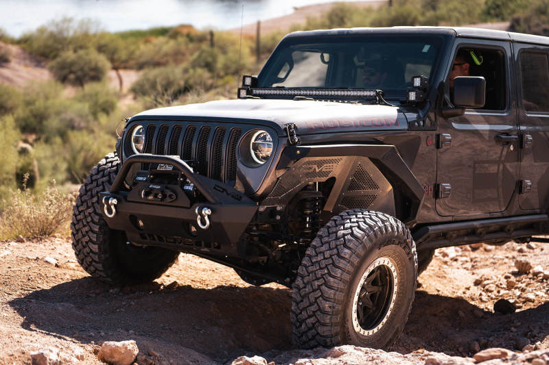 DV8 Offroad INFEND-03FB 2018+ Jeep Wrangler JL Front Inner Fenders - Black