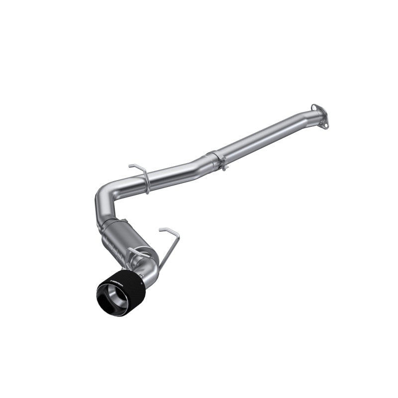 MBRP S48063CF 12-22 Subaru BRZ 17-22 Toyota GR86 Stainless Steel 3in Cat-Back-Single Rear Exit w Carbon Tips
