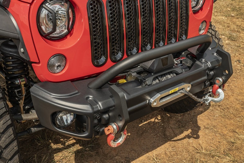 Rugged Ridge 11549.14 Arcus Front Bumper Tube Overrider Black JK