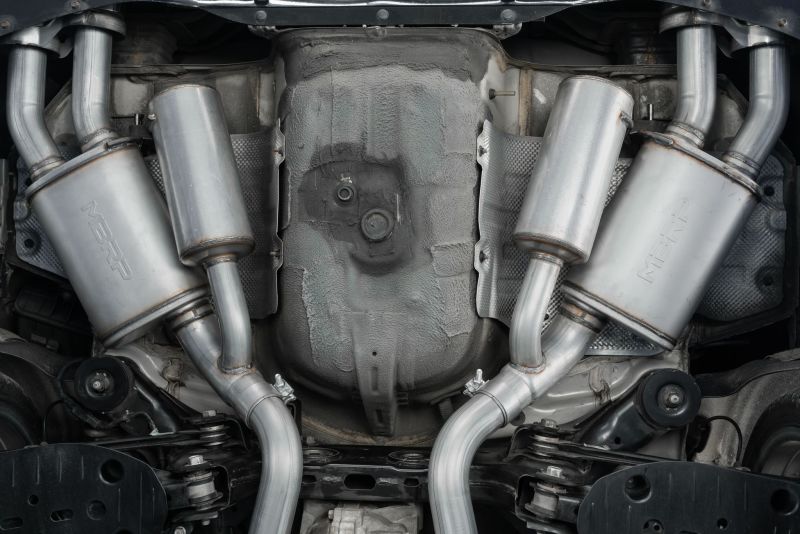 MBRP S4704304 2018+ Kia Stinger 3.3L RWD/AWD 2.5in Cat Back Dual Rear Exit w/o Tips