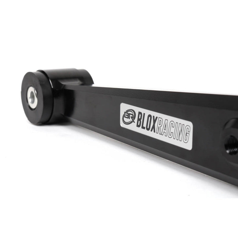 BLOX Racing BXSS-21204-BK-V2 V2 Billet Rear Lower Control Arms Poly Bushings 96-00 Honda Civic - Black