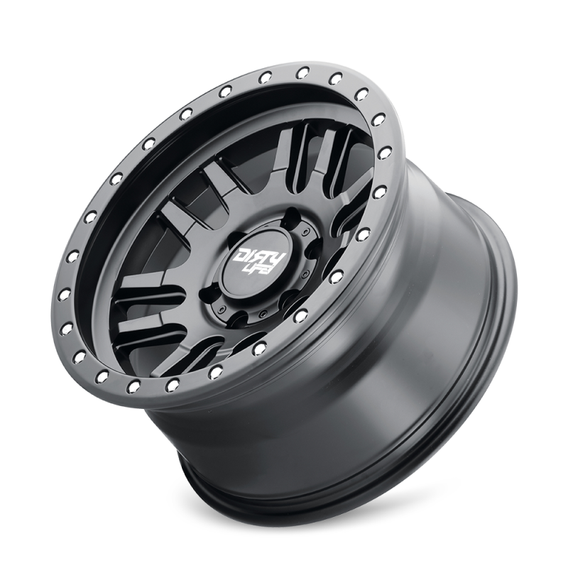Dirty Life 9309-7983MB12 9309 Canyon Pro 17x9/6x139.7 BP/-12mm Offset/106mm Hub Matte Black Wheel - Beadlock