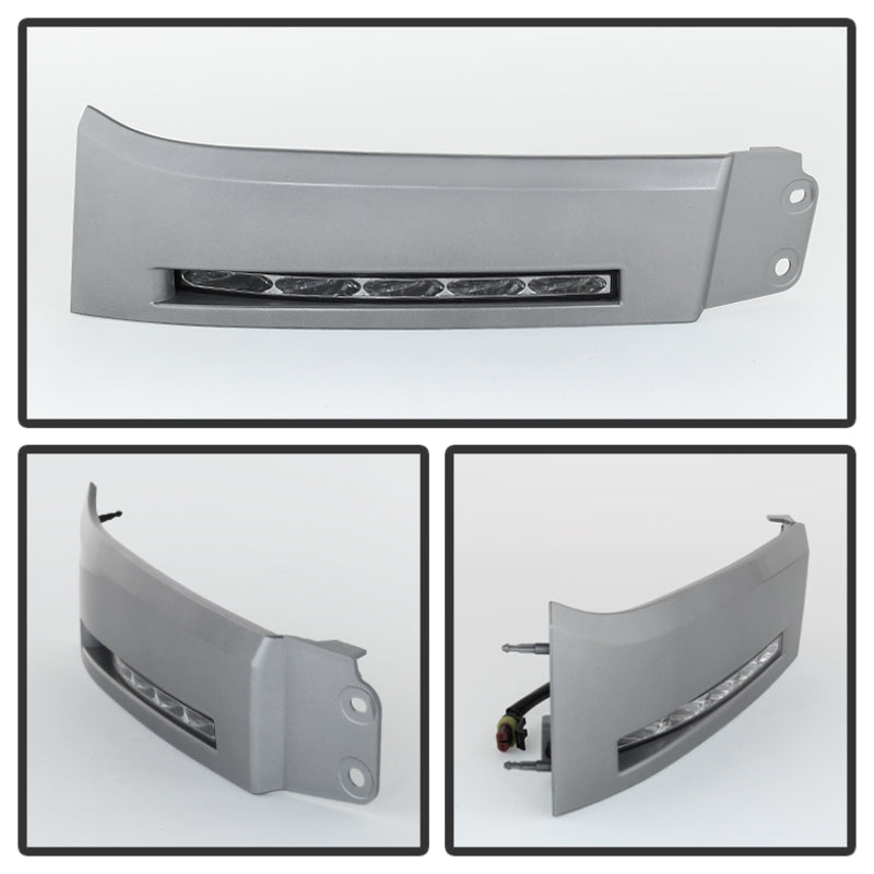SPYDER 5077738 Spyder Toyota Tundra 07-13 Daytime LED Running Lights wo/switch Silver FL-DRL-TTU07-SIL