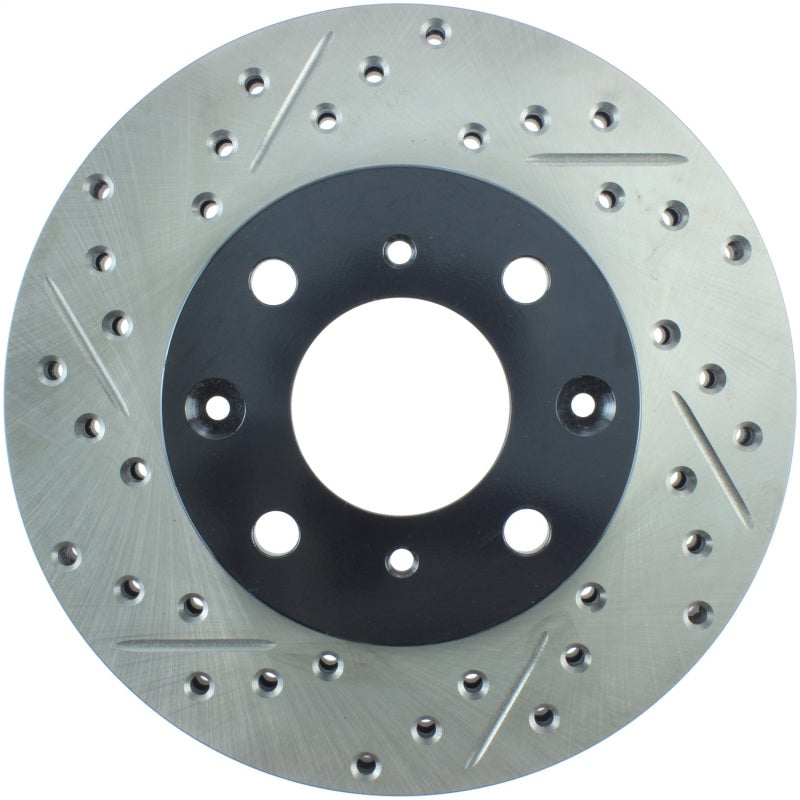 Stoptech 127.40023R StopTech 96-00 Honda Civic DX/HX Coupe/90-00 Civic DX/LX Sedan Slotted & Drilled Right Front Rotor