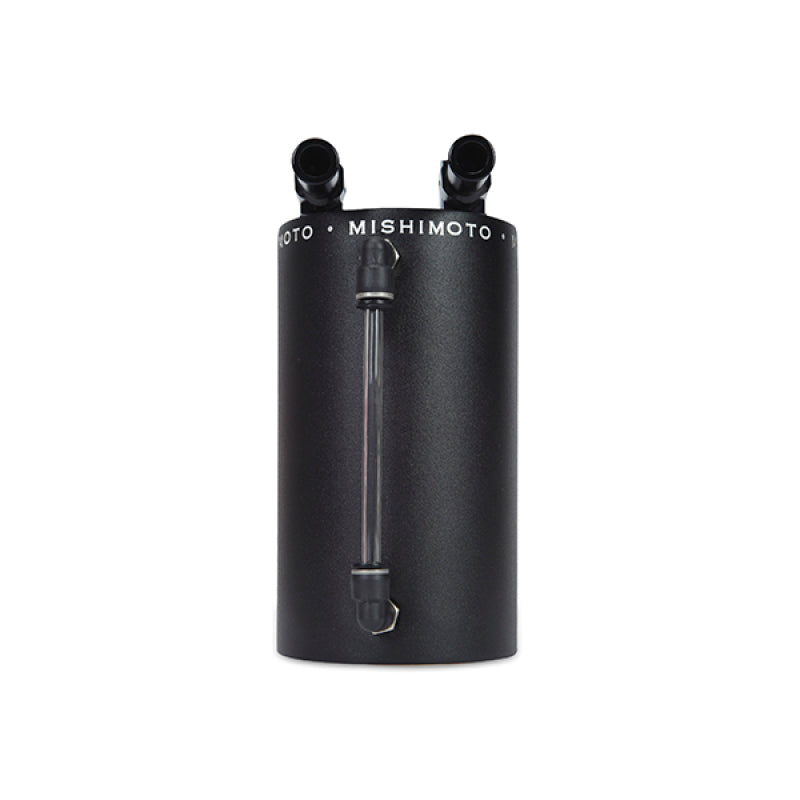Mishimoto MMOCC-LAWBK Large Aluminum Oil Catch Can - Wrinkle Black