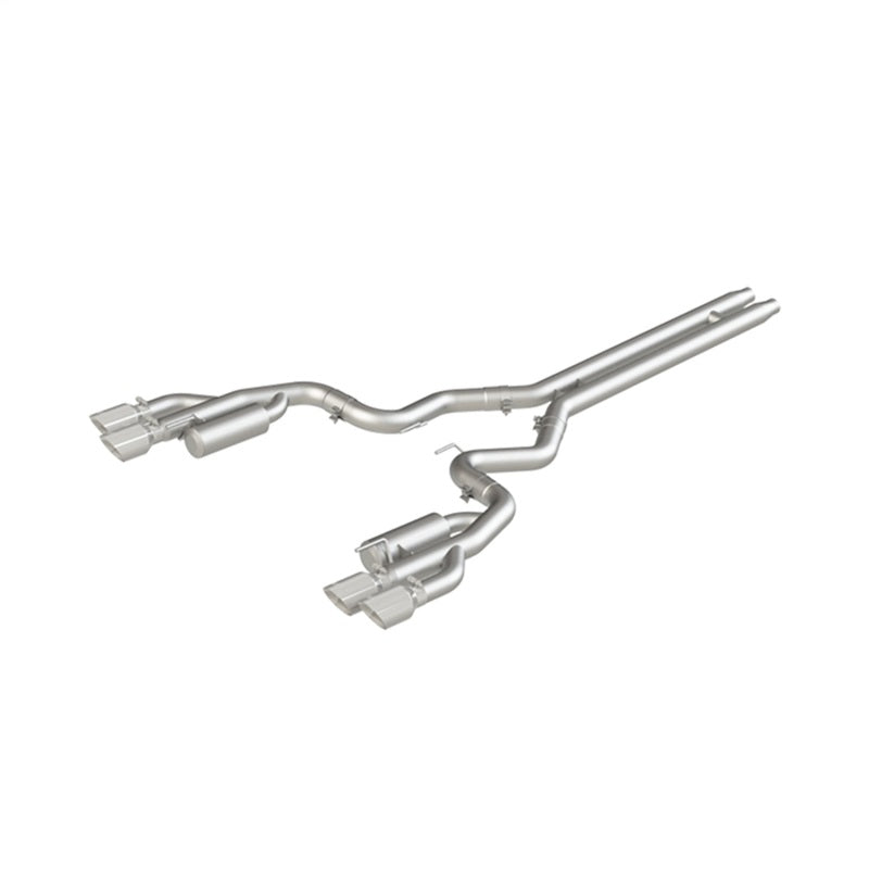 MBRP S7207AL 18-19 Ford Mustang GT 5.0 3in Cat Back Quad Tip Race Version - AL