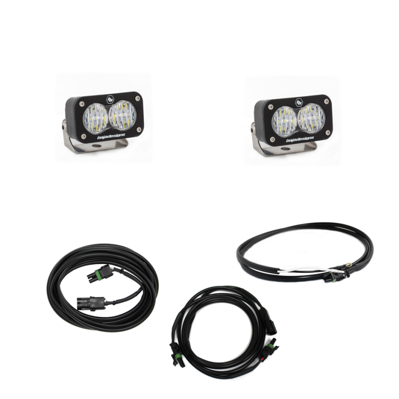 Baja Designs 447651UP Jeep JL LED Light Kit Reverse Kit w/ Upfitter Dual S2 Sport w/C