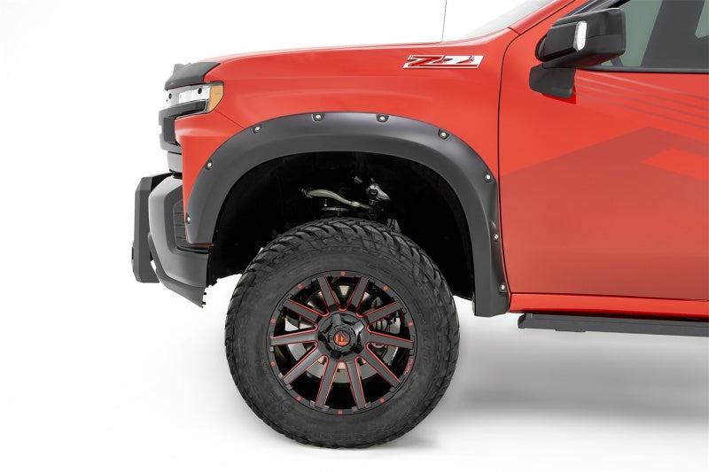 Bushwacker 40927-02 19-21 Chevrolet Silverado 1500 Pocket Style Flares 4pc - Black