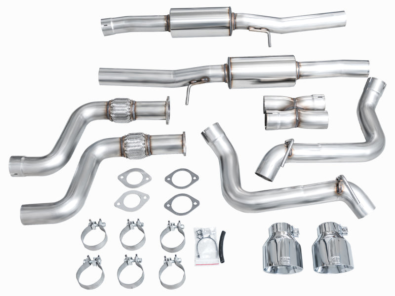 AWE Tuning 3020-32400 AWE 2023 Nissan Z RZ34 RWD Track Edition Catback Exhaust System w/ Chrome Silver Tips