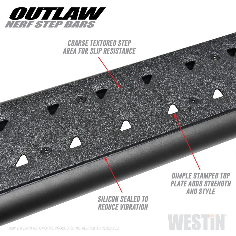 Westin 58-53565 09-18 Dodge RAM 1500 Crew Cab Outlaw Nerf Step Bars