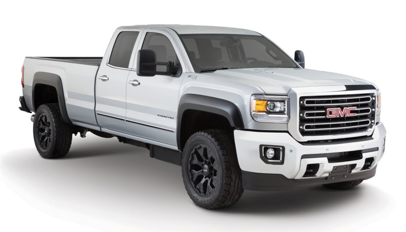 Bushwacker 40966-02 15-18 GMC Sierra 2500 HD Extend-A-Fender Style Flares 4pc 78.8/97.6in Bed - Black