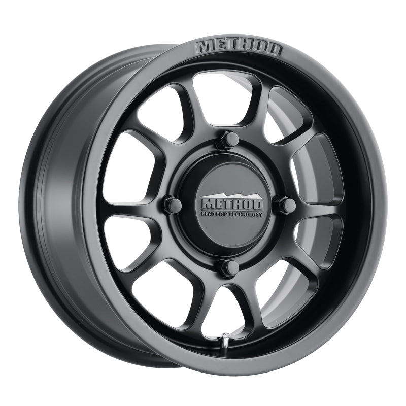 Method Wheels MR40957046552 Method MR409 Bead Grip 15x7 / 5+2/38mm Offset / 4x156 / 132mm CB Matte Black Wheel