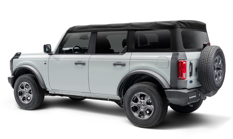 Bushwacker 14124 21-22 Ford Bronco (2/4 Door) Trail Armor Rear Corner (2pc Rear) - Tex. Black