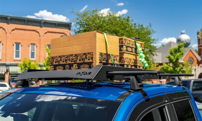 N-Fab U38253800 Universal Roof Rack (Large 38.25 - 38 Width) - Tex. Black