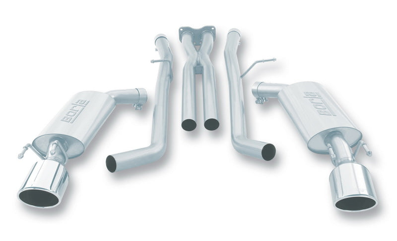 Borla 140165 05-06 Pontiac GTO Coupe 2dr 6.0L 8cyl AT/MT 4spd/6spd RWD SS Catback Exhaust w/ inXin Pipe