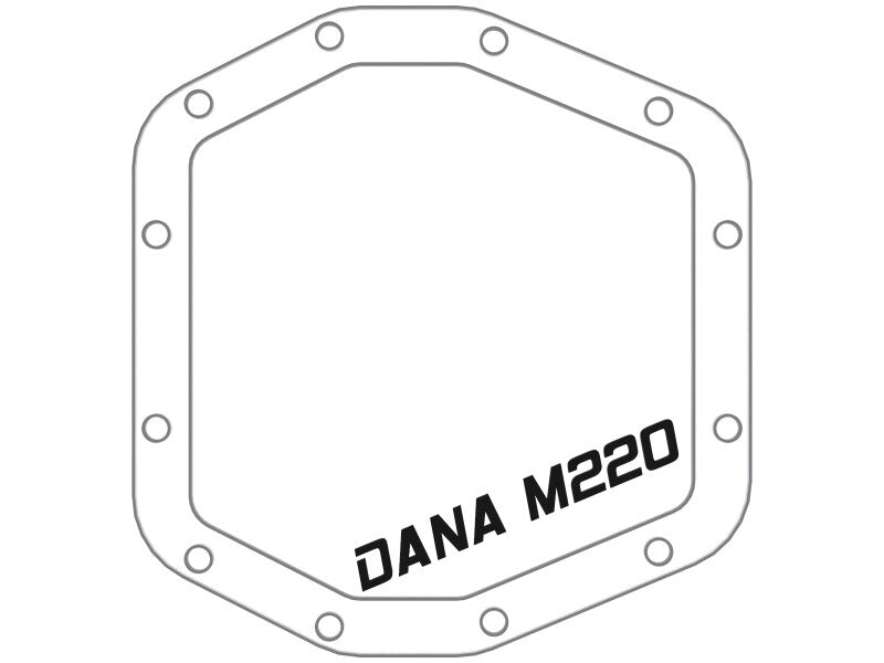 aFe 46-71290B POWER 2021 Ford Bronco w/ Dana M220 Differential Cover Black Street Series w/ Machined Fins