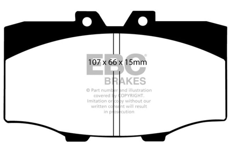 EBC DP4380R 84-88 Toyota 4 Runner 2.4 Yellowstuff Front Brake Pads