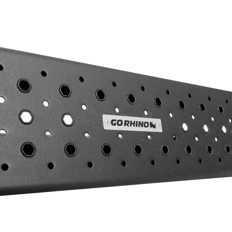 Go Rhino 6863443580T 2022 Toyota Tundra Double Cab 4dr HD Sidesteps Complete Kit w/SideSteps + Brkts - Tex. Blk