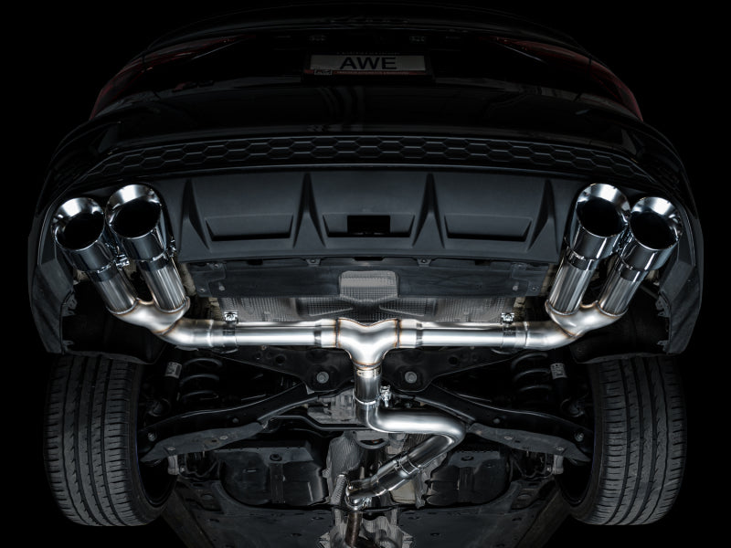 AWE Tuning 3020-42897 AWE 22-24 Audi 8Y S3 Track Edition Exhaust - Chrome Silver Tips