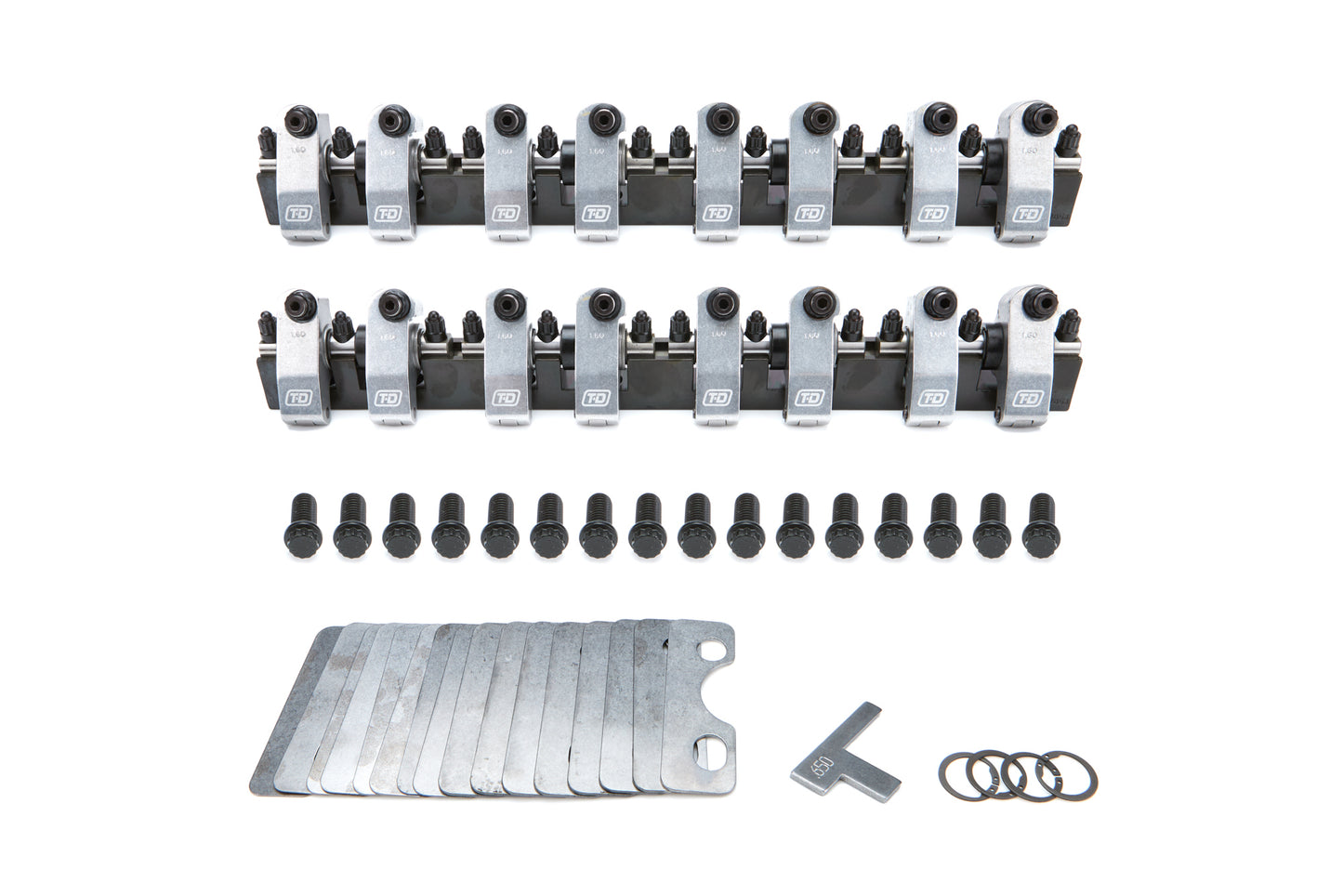 T And D Machine TDM7322-1.6/1.6 SBF Shaft Rocker Kit w/TFS3 High Port Heads