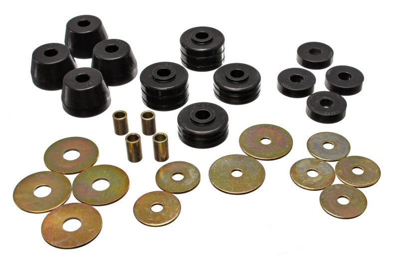 Energy Suspension 5.4101G D100-300 2&4Wd Body Mounts - Black
