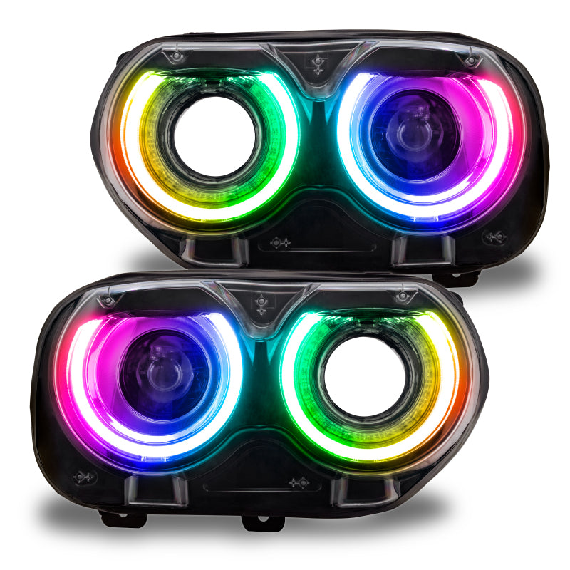 ORACLE Lighting 1329-339 Oracle 15-21 Dodge Challenger RGB+W Headlight DRL Upgrade Kit - ColorSHIFT+W