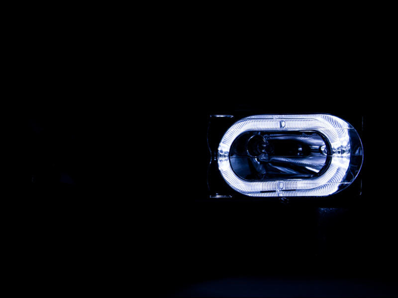 ANZO 111006 1988-1998 Chevrolet C1500 Crystal Headlights Chrome w/ Halo