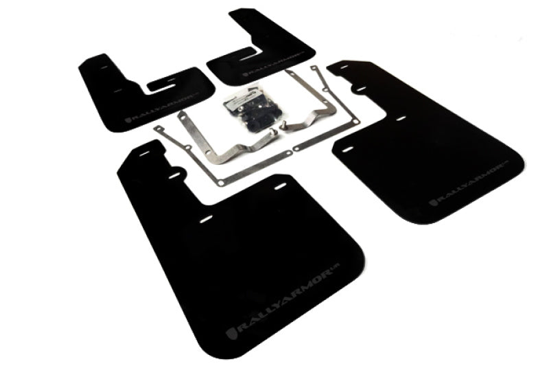 Rally Armor MF42-UR-BLK/GRY 15-18 VW Jetta Black UR Mud Flap w/ Grey Logo