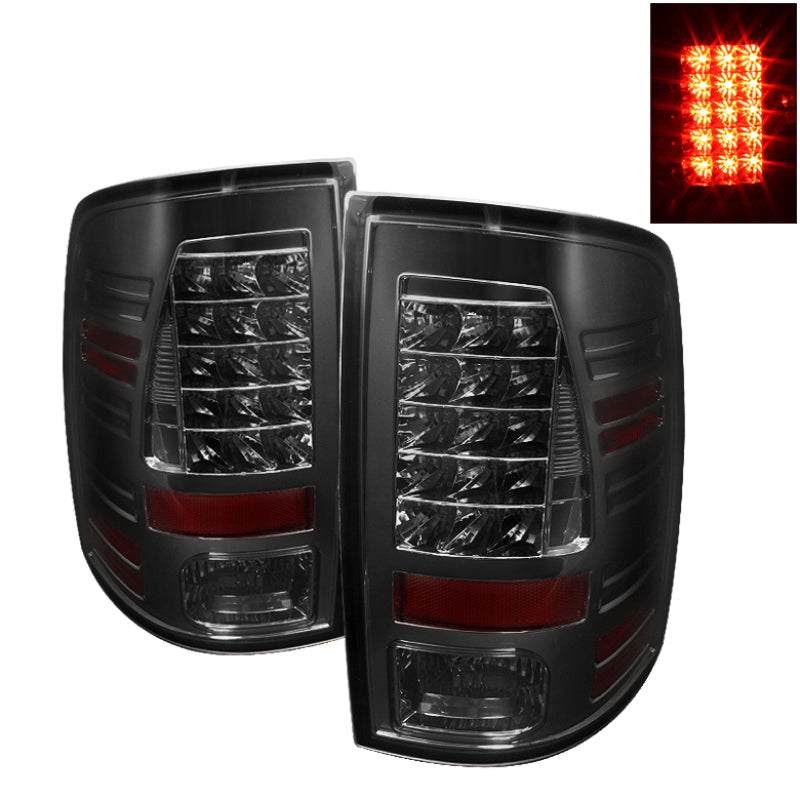 SPYDER 5017581 Spyder Dodge RAM 1500 09-14 10-14 LED Tail Lights Incandescent only - Smke ALT-YD-DRAM09-LED-SM