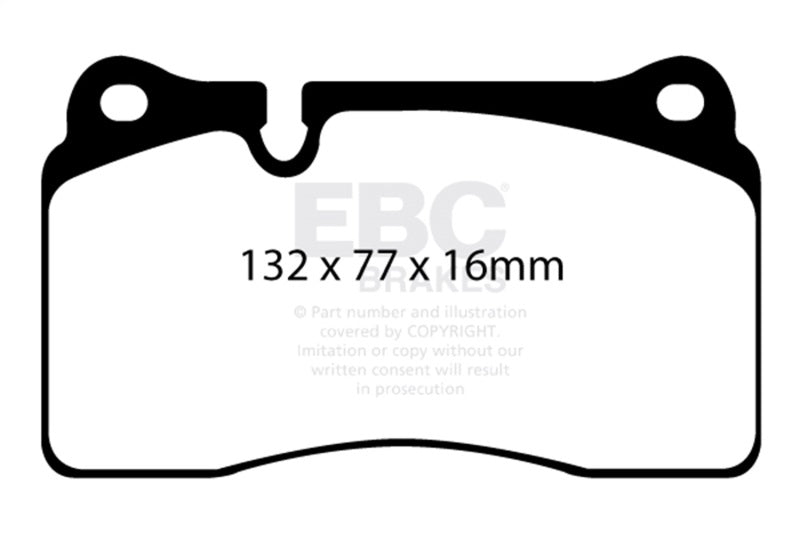 EBC DP42070R 11-14 Audi TT RS 2.5 Turbo Yellowstuff Front Brake Pads